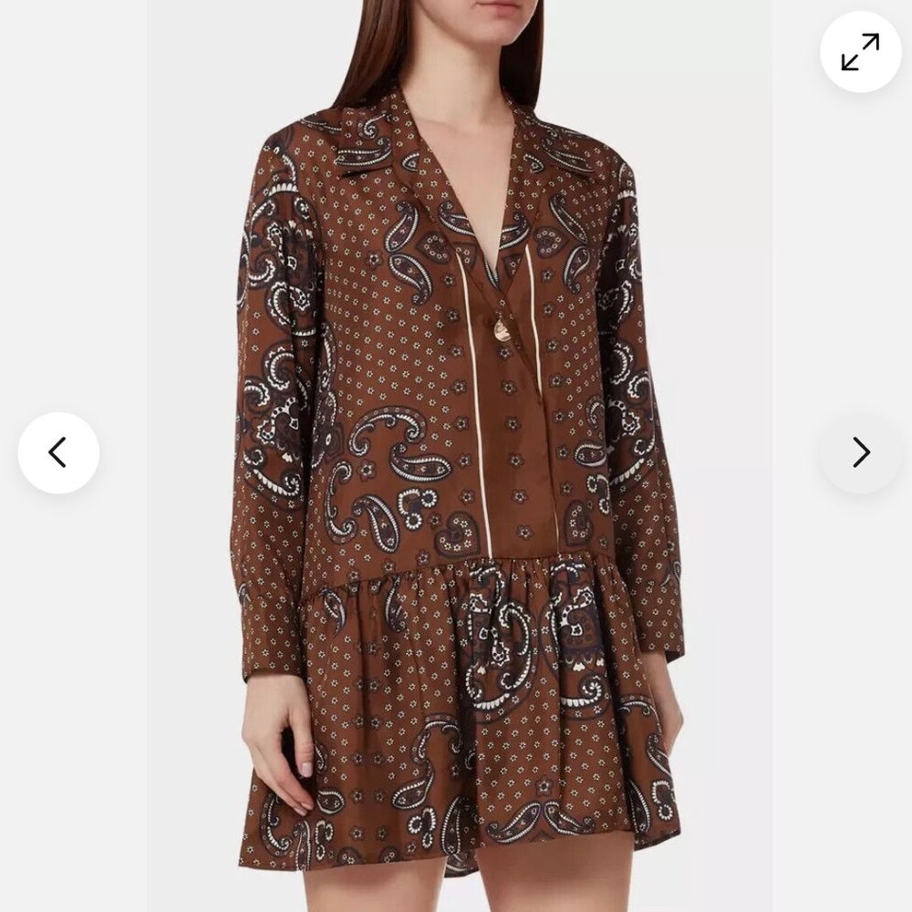 Sandro Aurelie Silk Dress - Picture 2 of 5